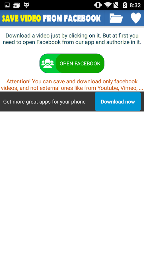 Save Video From Facebook