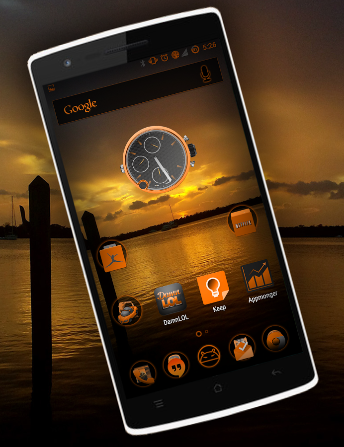 SunsetOrange CM11 & CM12 Theme