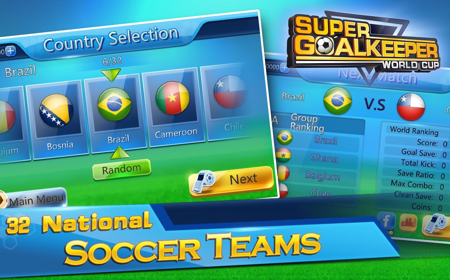 Super Goalkeeper - Soccer Cup