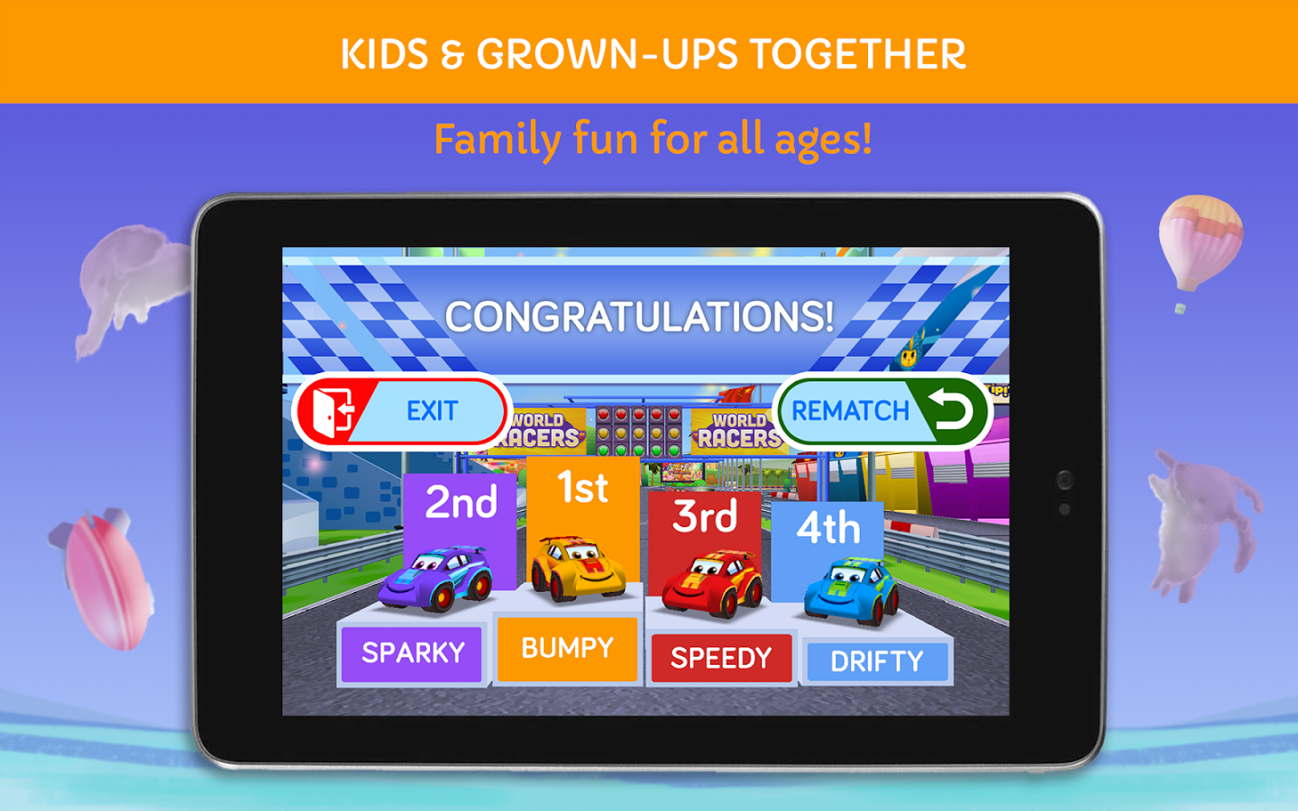 World Racers family board game
