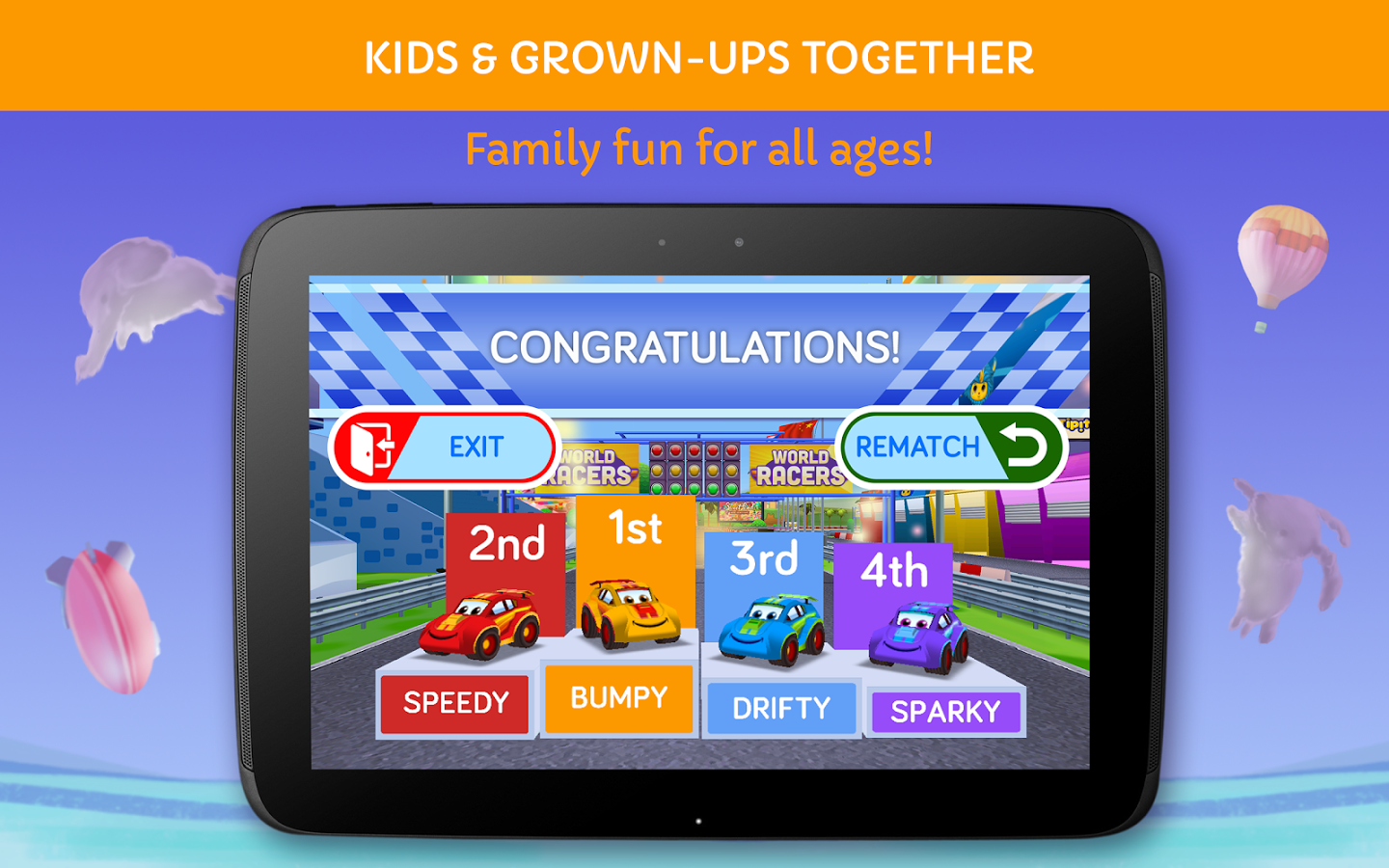 World Racers family board game
