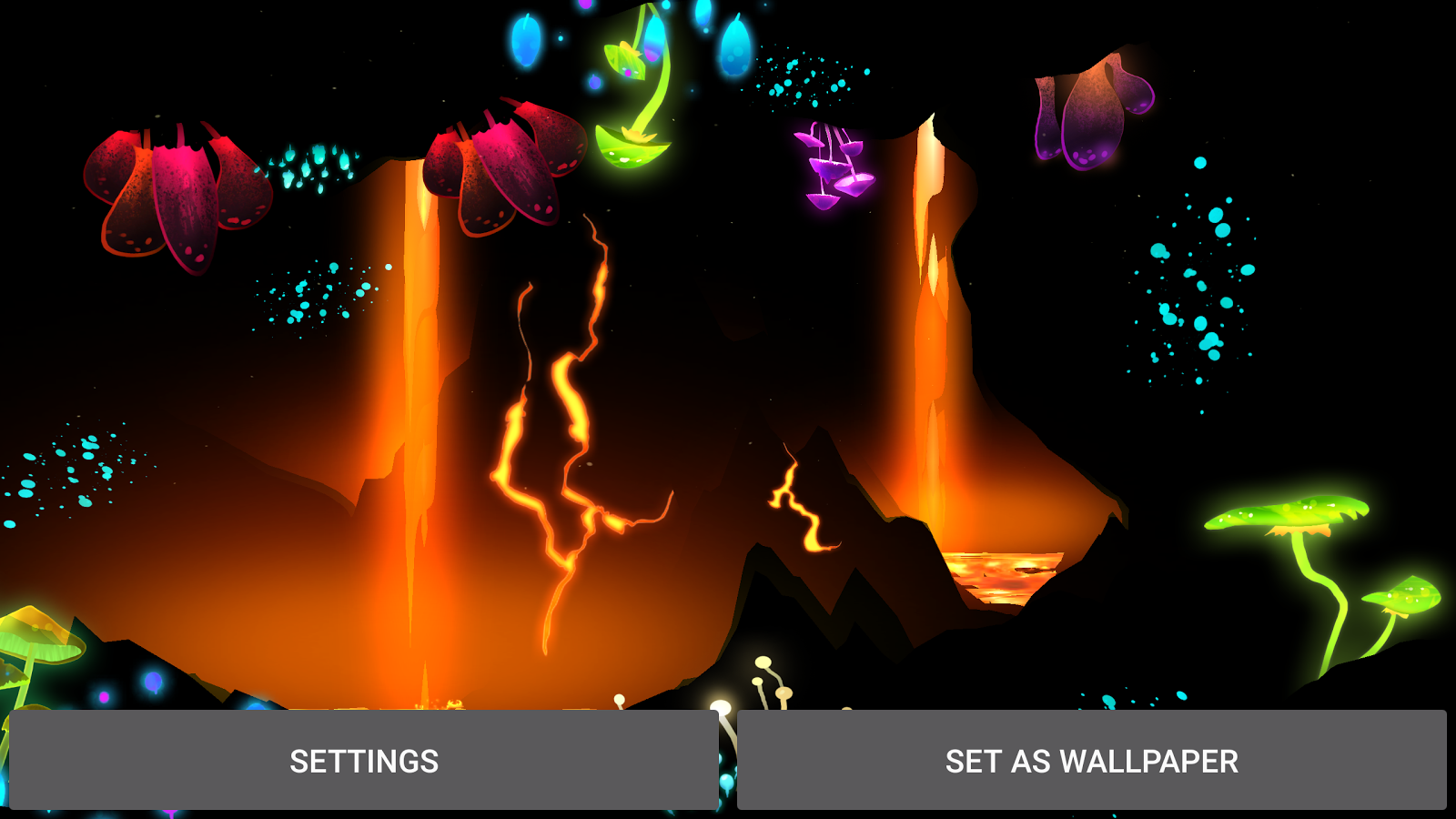 3D Fantasy Epic Lava Cave LWP