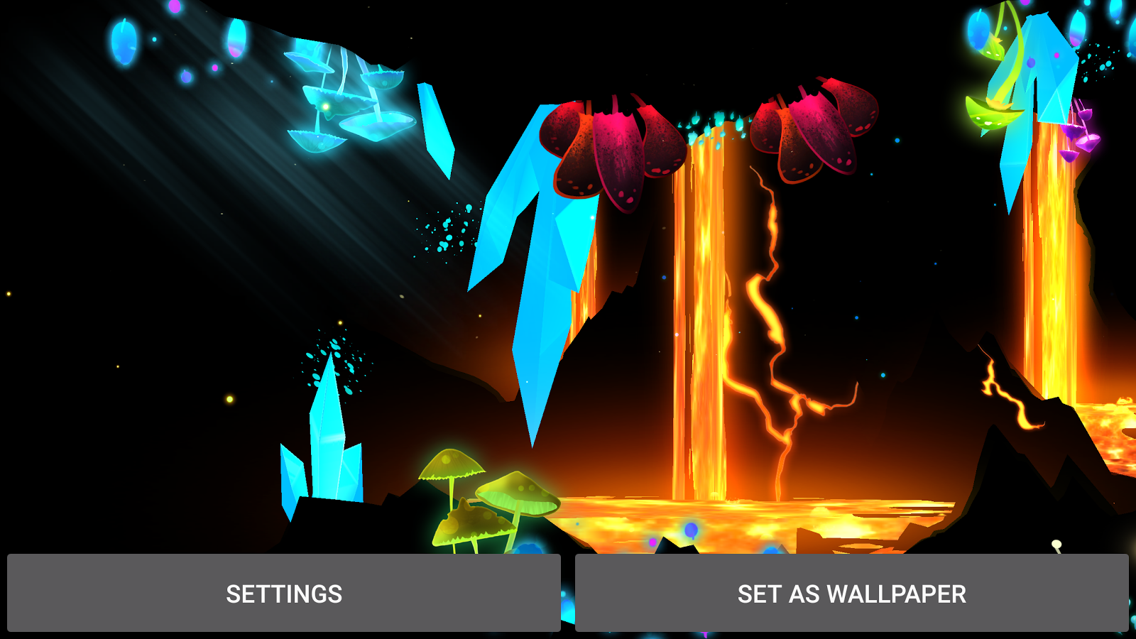 3D Fantasy Epic Lava Cave LWP