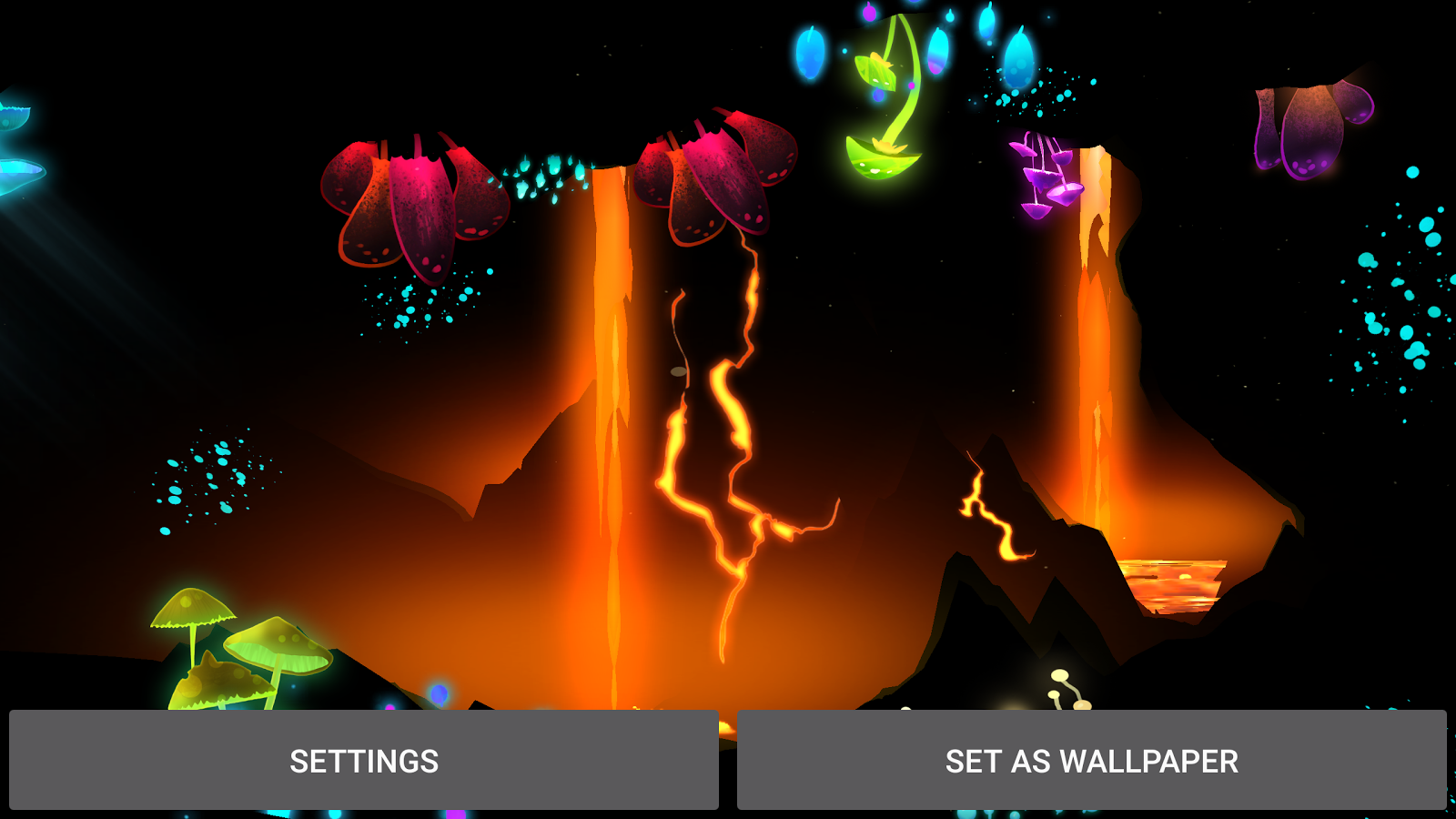 3D Fantasy Epic Lava Cave LWP