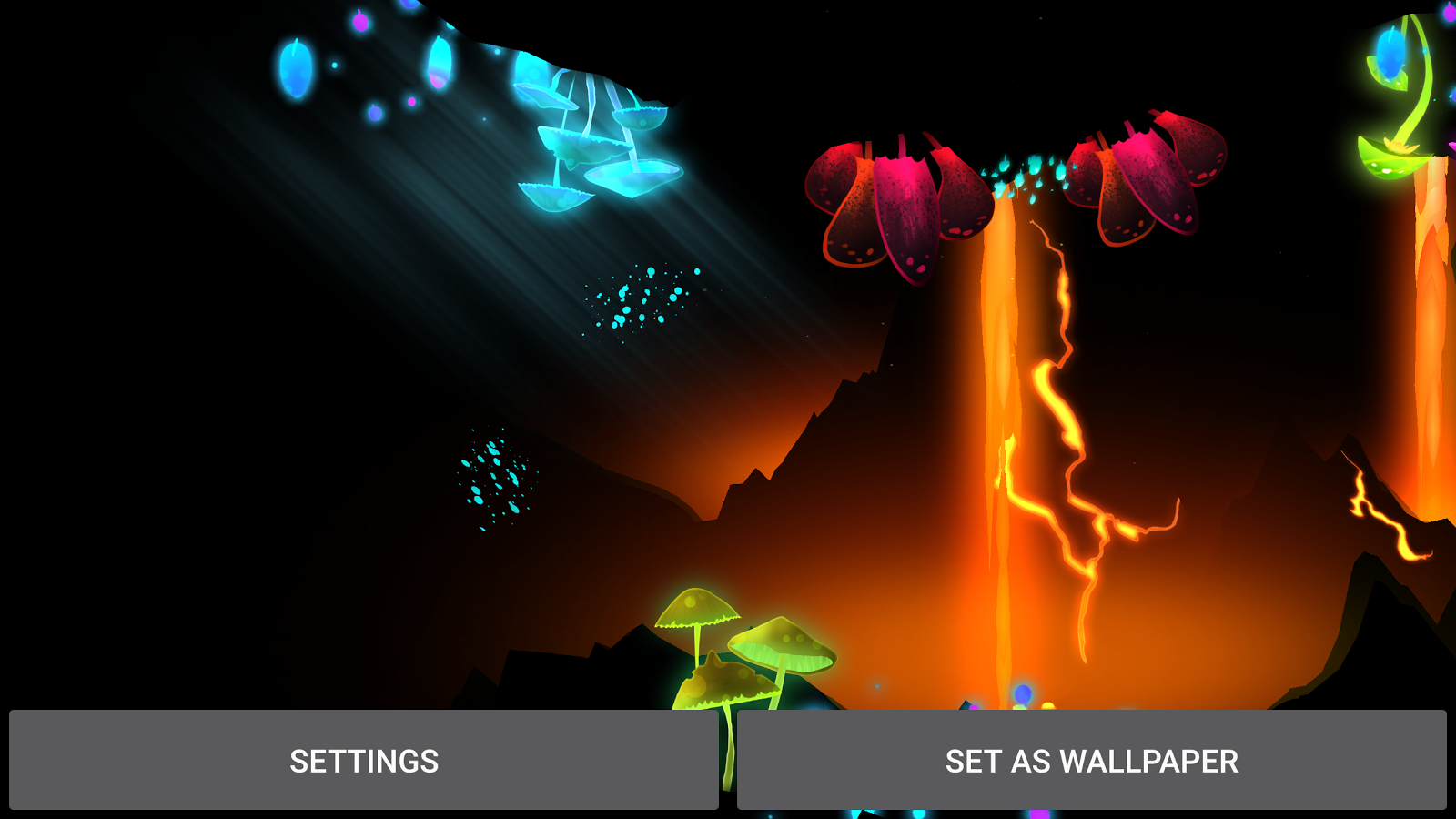 3D Fantasy Epic Lava Cave LWP