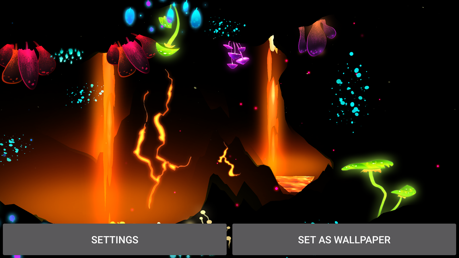 3D Fantasy Epic Lava Cave LWP