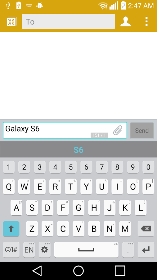 GS6 Theme for LG Keyboard