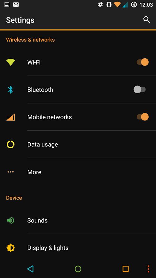 Pastel Colors Dark Theme CM13