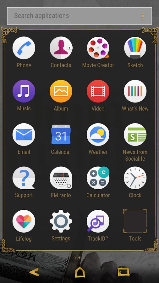 XPERIA™ KING ARTHUR Theme