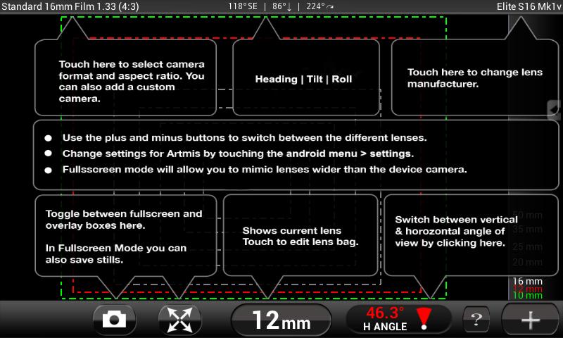 Artemis Director's Viewfinder