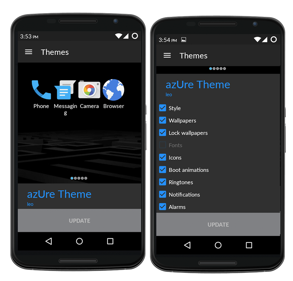 azUre CM12 Theme