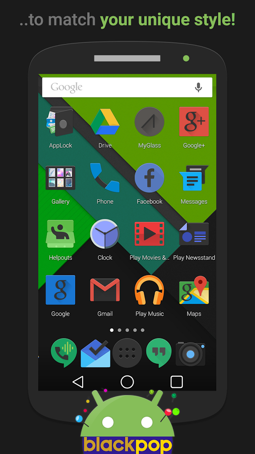 BlackPOP - Icon Pack