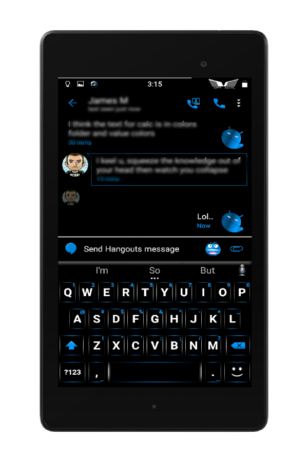 Blak Azurro  CM12 Theme