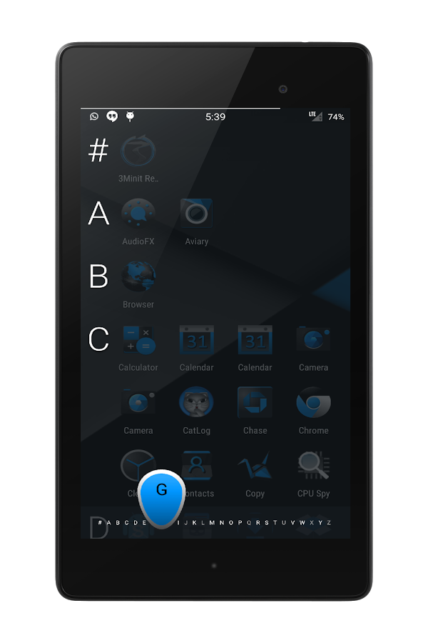 Blak Azurro  CM12 Theme