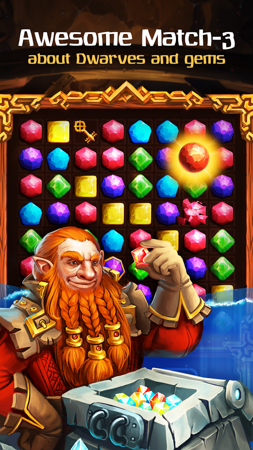 Dwarf Rush: match3 (Mod Money)