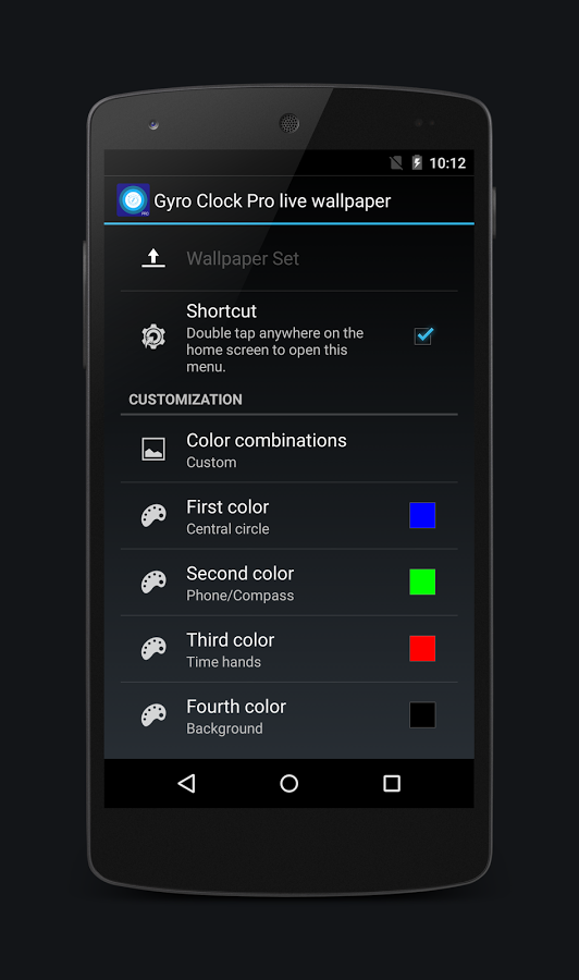 Gyro Clock Pro live wallpaper