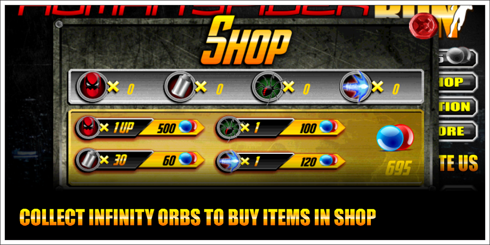 Human Spider: Awesome Run (Mod Orbs)