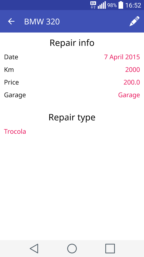 My Garage (Car Management)