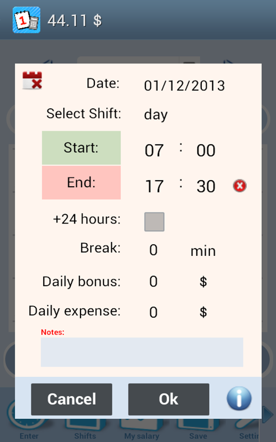 My Salary + Track your shift