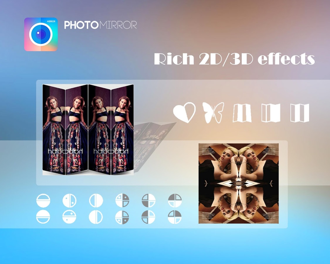 PhotoMirror :Mirror & Collage