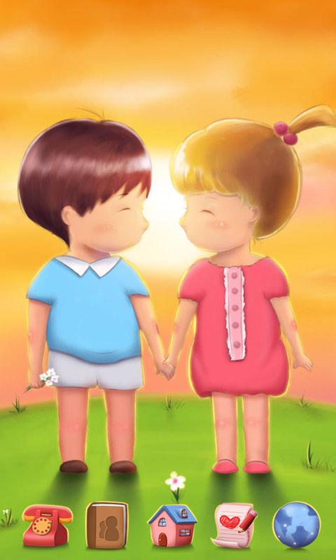 Sweet love GO Launcher Theme
