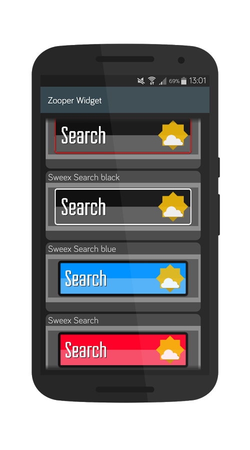 SWEEX for Zooper Widget