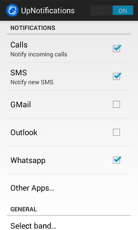 UpNotifications for UP24