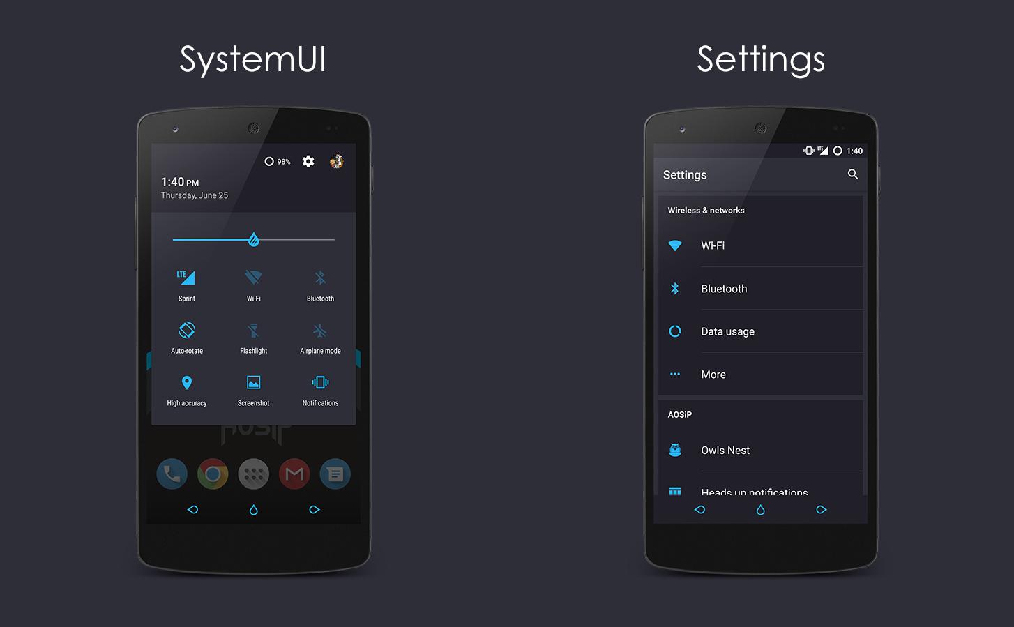 Vapor Blue - CM12 Theme