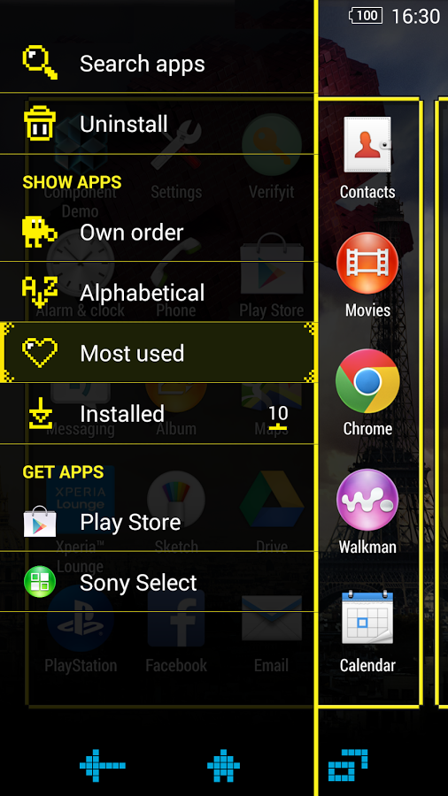 XPERIA™ Pixels Theme