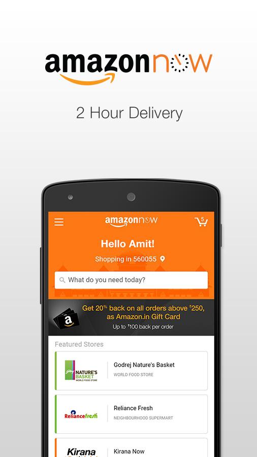 Amazon Now - Grocery Shopping