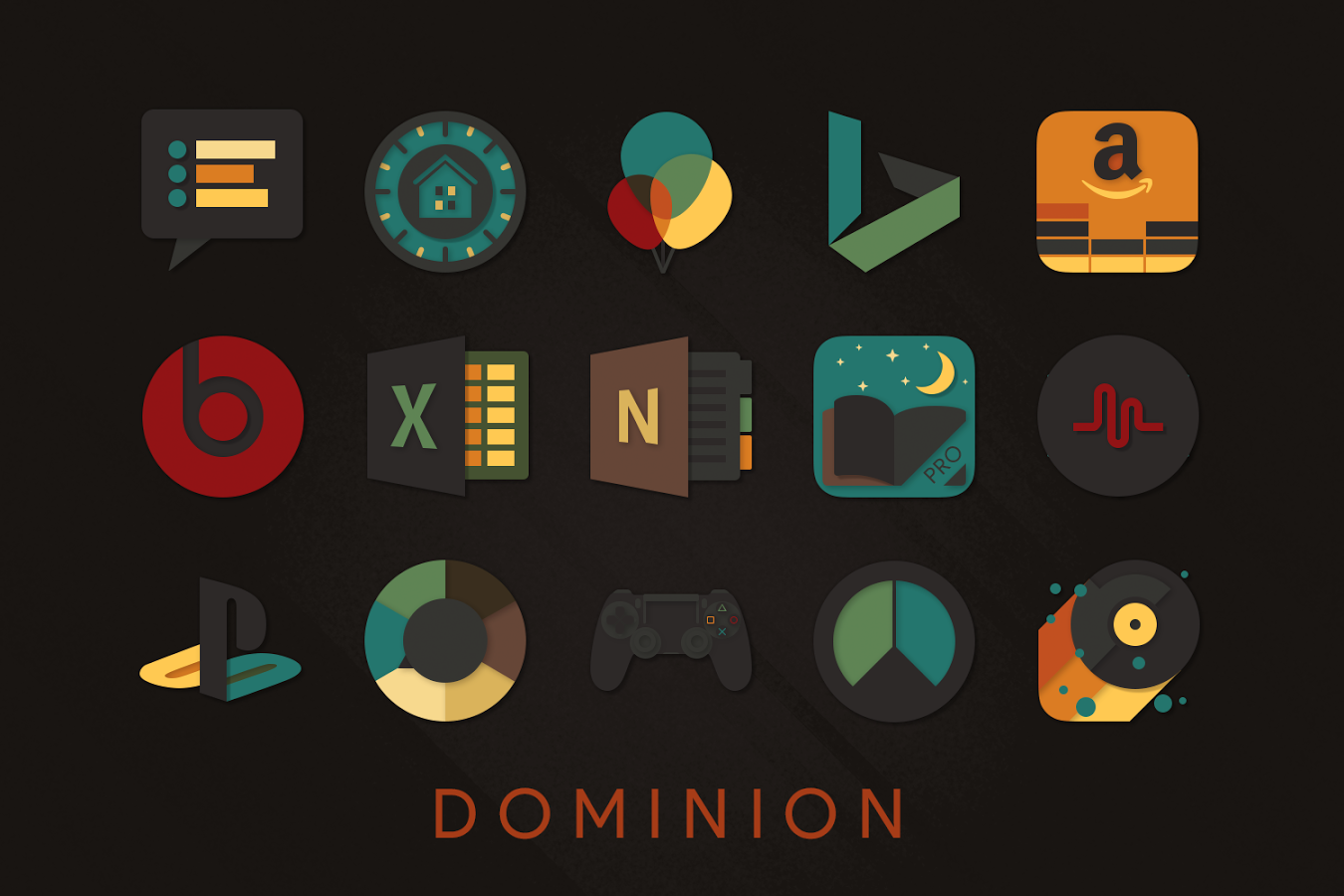 Dominion - Dark Retro Icons