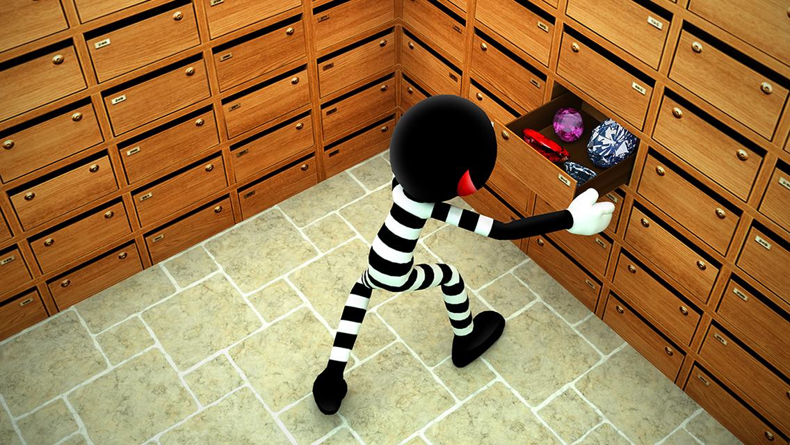 Stickman Bank Robbery Escape