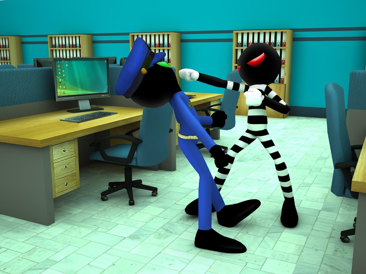 Stickman Bank Robbery Escape