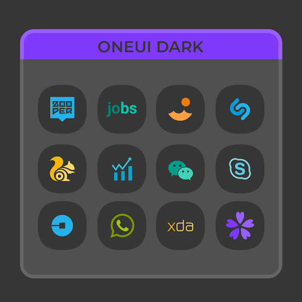 OneUI Dark- Icon Pack : S10