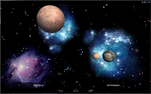 Planets Live Wallpaper Plus for Android - Download | Cafe Bazaar