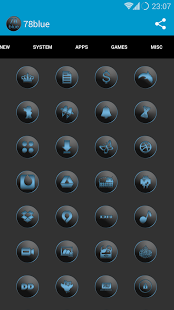 78blue icons - Nova Apex Holo