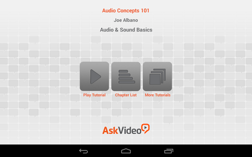 Audio and Sound Basics
