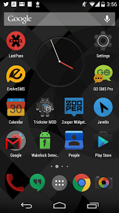 Black Moonshine Launcher Theme