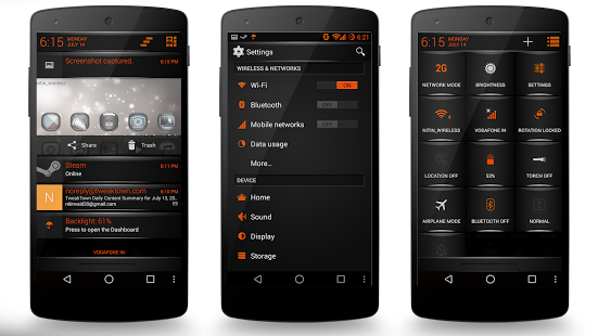 Dark Fire Theme CM11/AOSP/PA