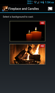 Fireplace & Candles Chromecast