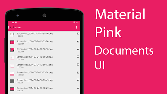 Material Pink CM/PA THEME