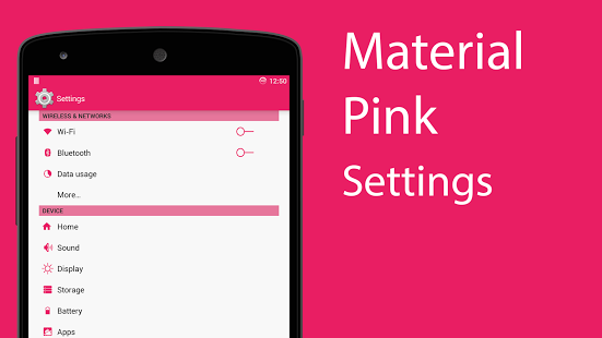 Material Pink CM/PA THEME