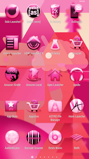 Pink KitKat Launcher Theme