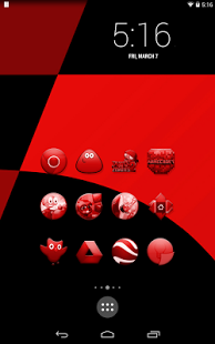 Red KitKat Launcher Theme