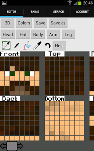 Skin editor 3D for Minecraft