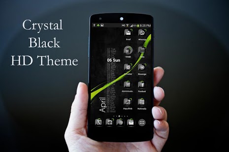 Theme Crystal Black Flat HD