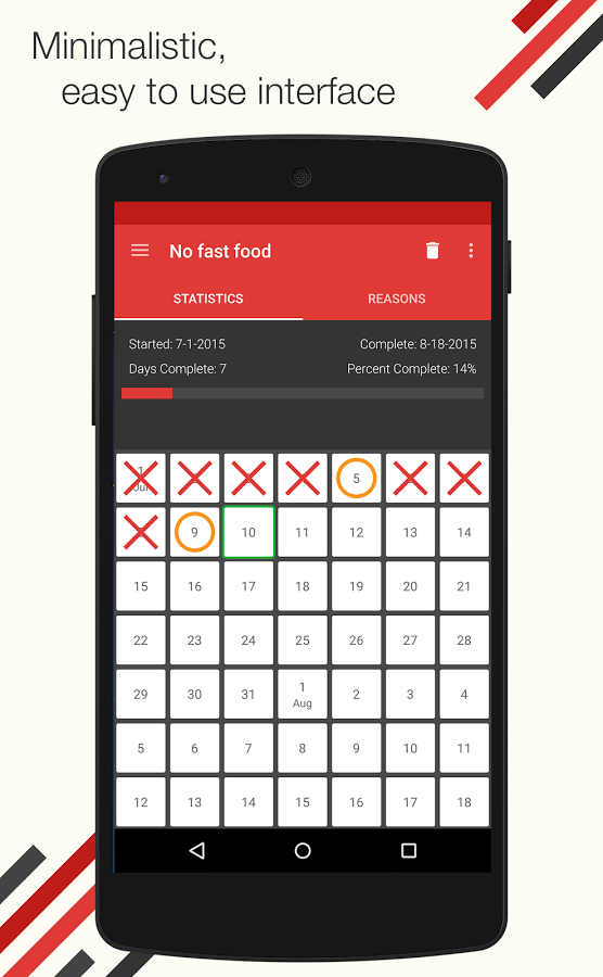 7 Weeks - Habit & Goal Tracker