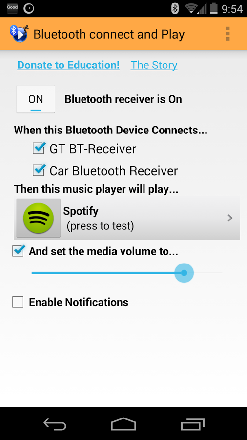 Bluetooth connect&Play Donate