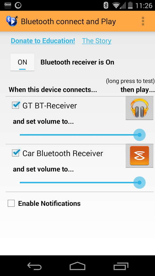 Bluetooth connect&Play Donate