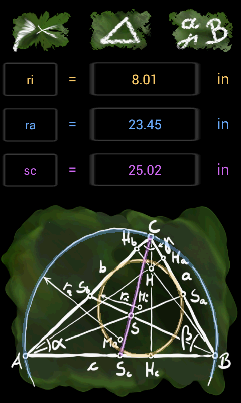 Calc Triangle Solver Pro